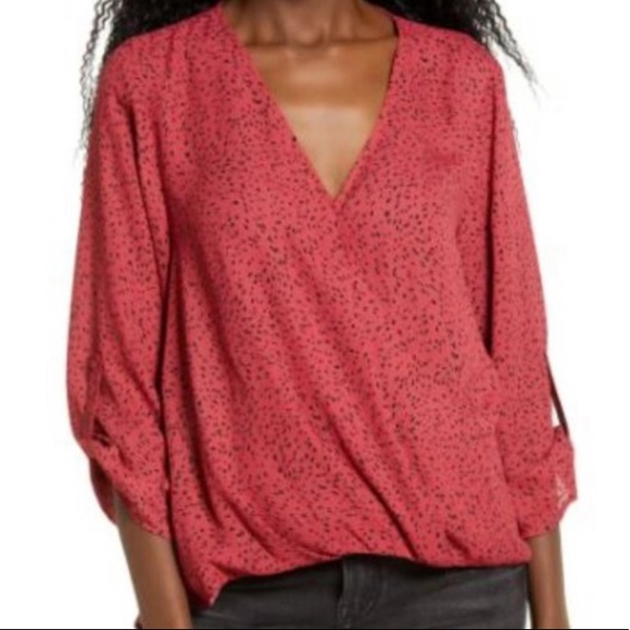 All in Favor Tops - All In Favor Wrap Blouse